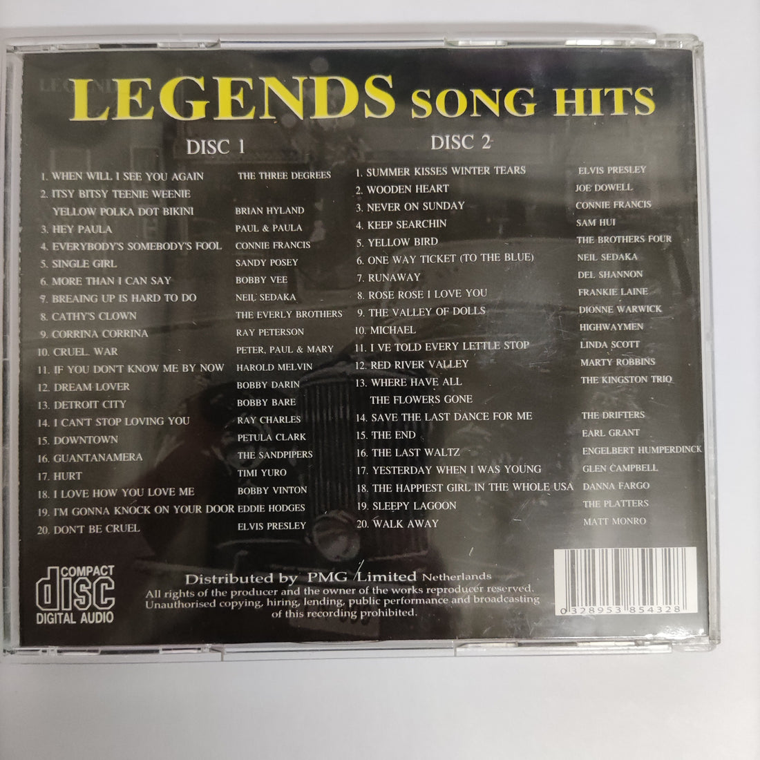 Various - Legends Song Hits (CD) (VG+) (2CDs)