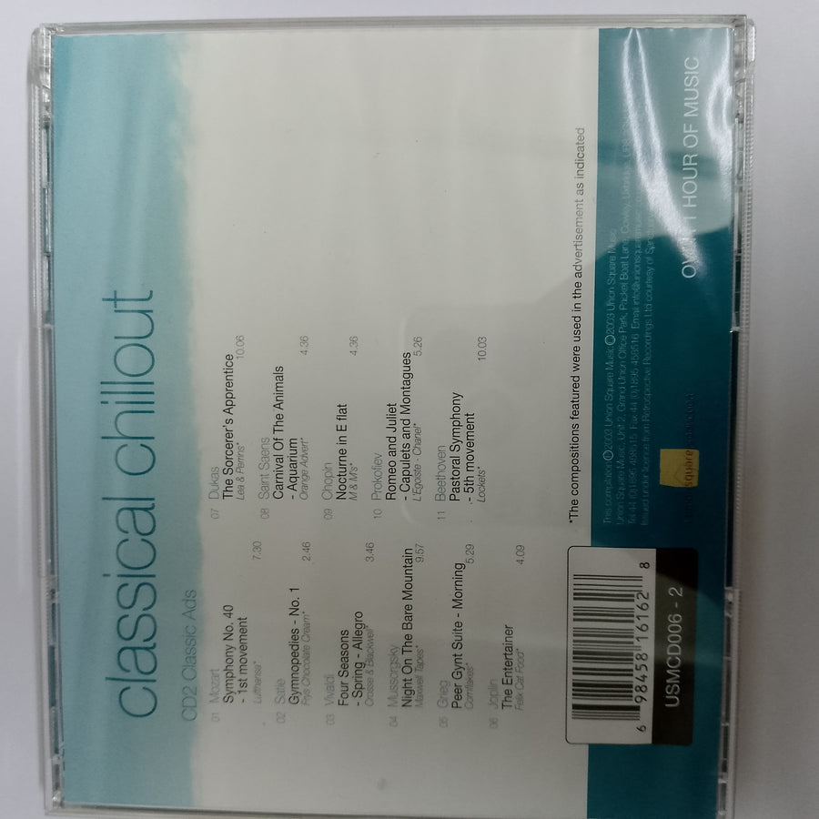 ซีดี Various – Classical Chillout (CD) (VG+) (4CDs)