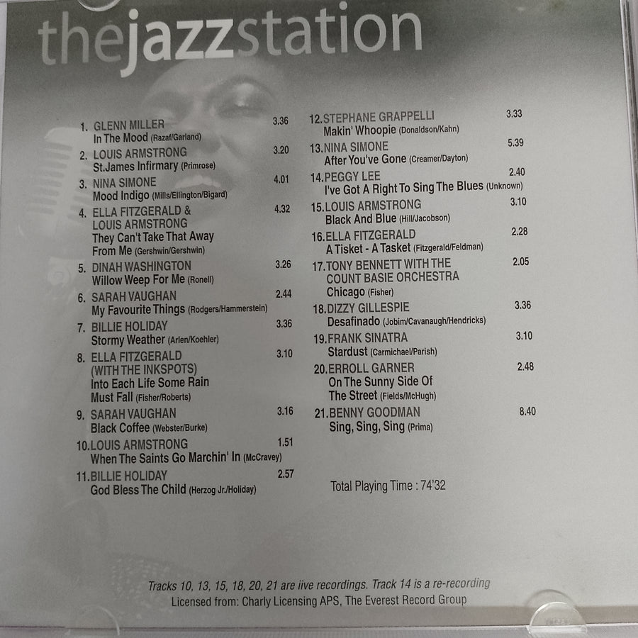 ซีดี Various – The Jazz Station (101 Great Tracks) (CD) (VG+) (5CDs)