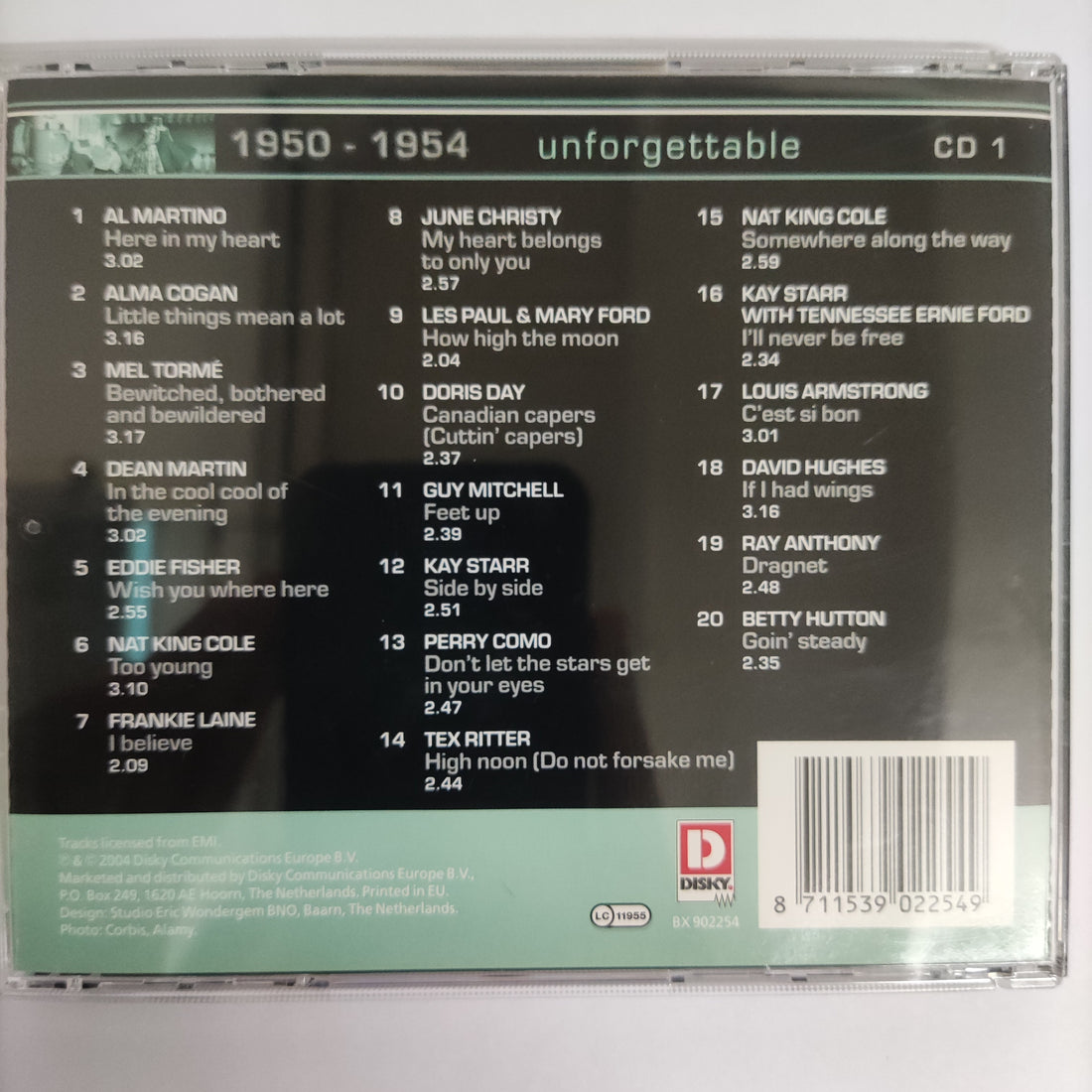 ซีดี Various - I Love Music 1950-1954 (CD) (VG+) (3CDs)