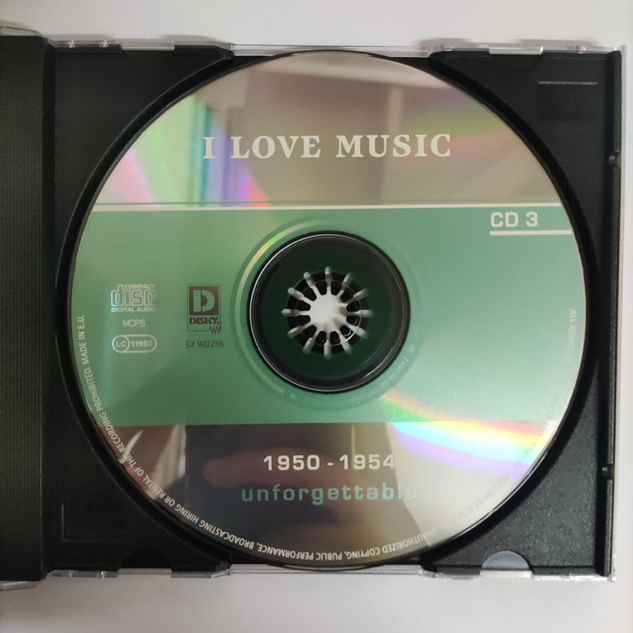 ซีดี Various - I Love Music 1950-1954 (CD) (VG+) (3CDs)