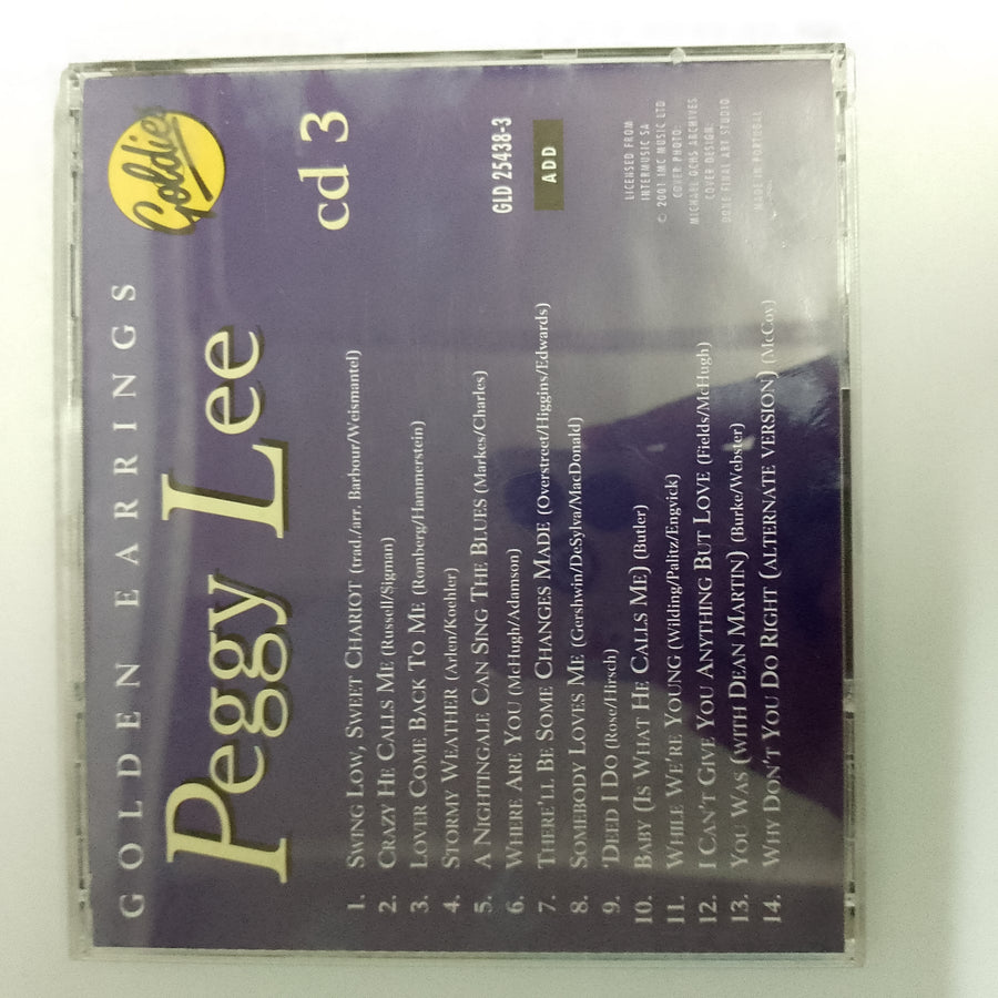 ซีดี Peggy Lee - Golden Earrings (CD) (VG+) (3CDs)