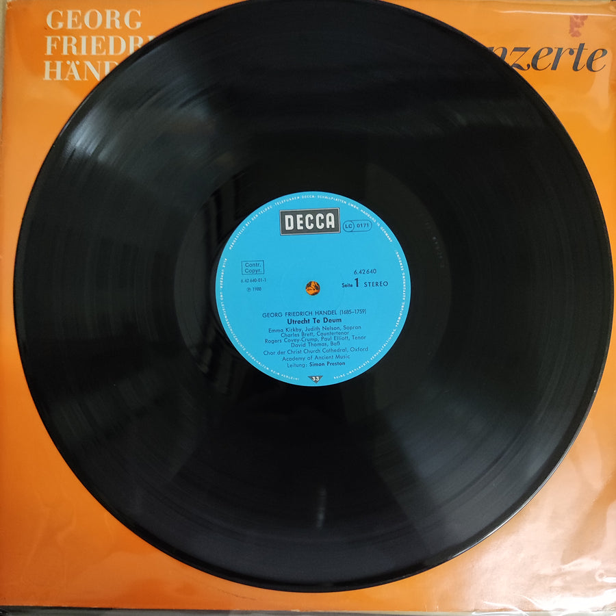 แผ่นเสียง Georg Friedrich Händel - Orgelkonzerte (Vinyl) (VG+)