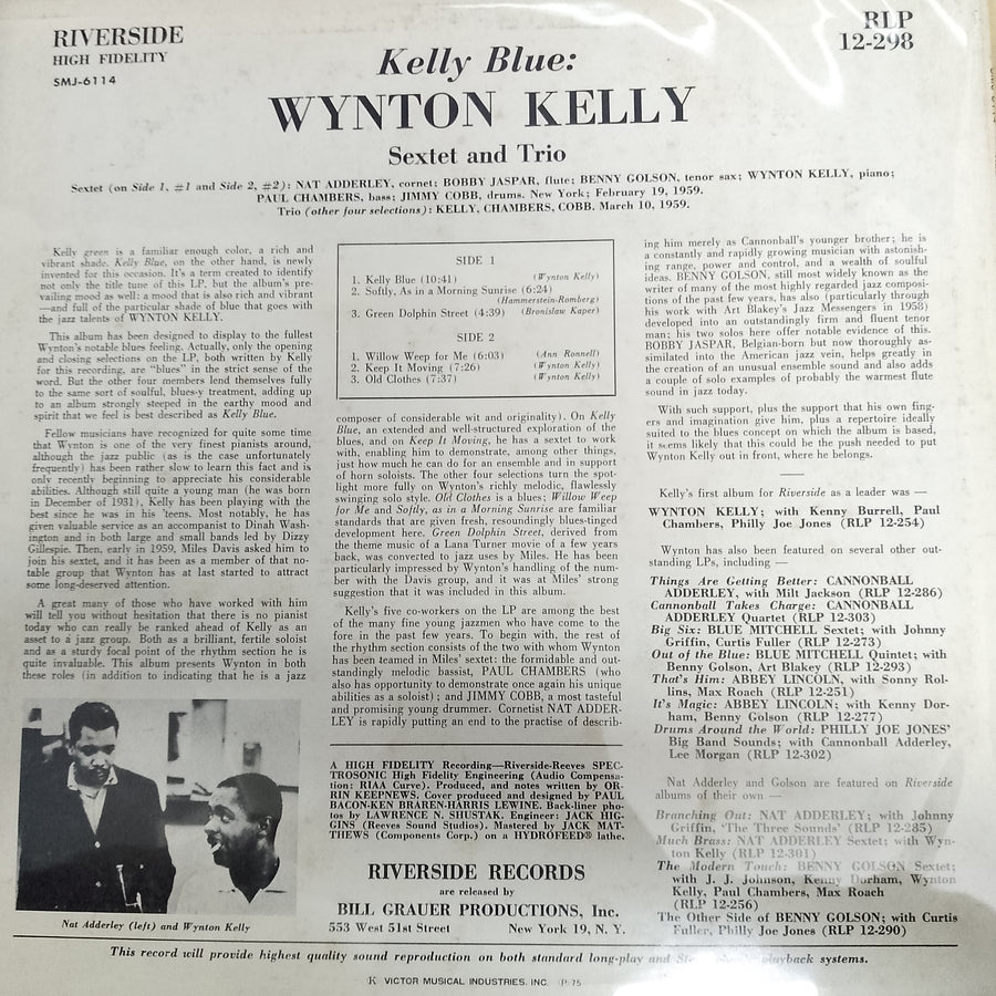 แผ่นเสียง Wynton Kelly - Kelly Blue (Vinyl) (VG+)