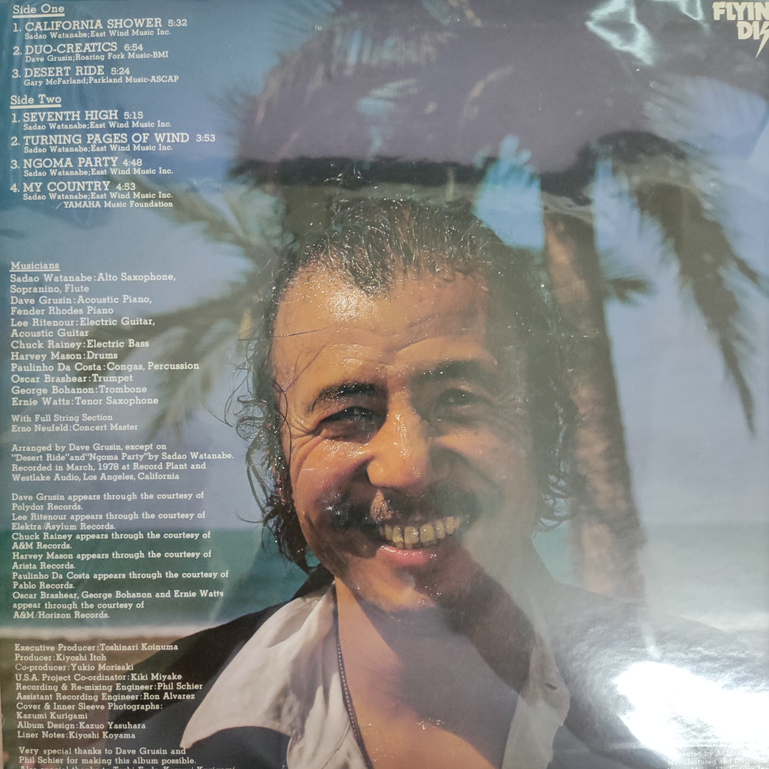 แผ่นเสียง Sadao Watanabe - California Shower Vinyl VG+