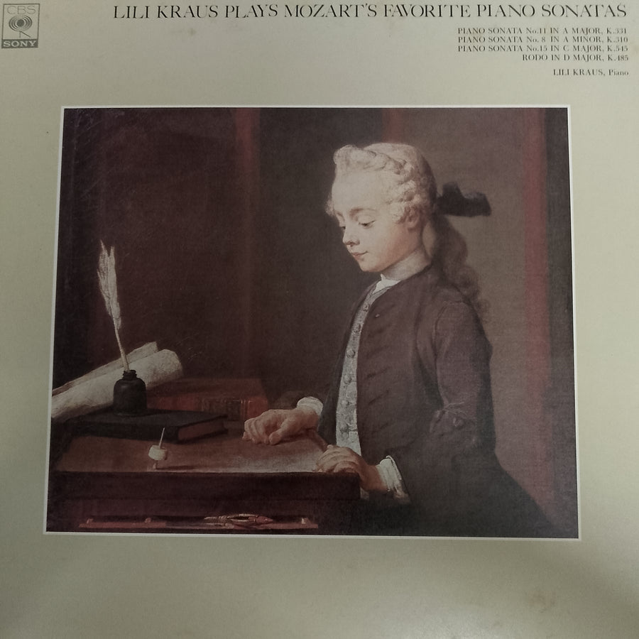 แผ่นเสียง Wolfgang Amadeus Mozart, Lili Kraus - Lili Kraus Plays Mozart's Favorite Piano Sonatas (Vinyl) (VG+)