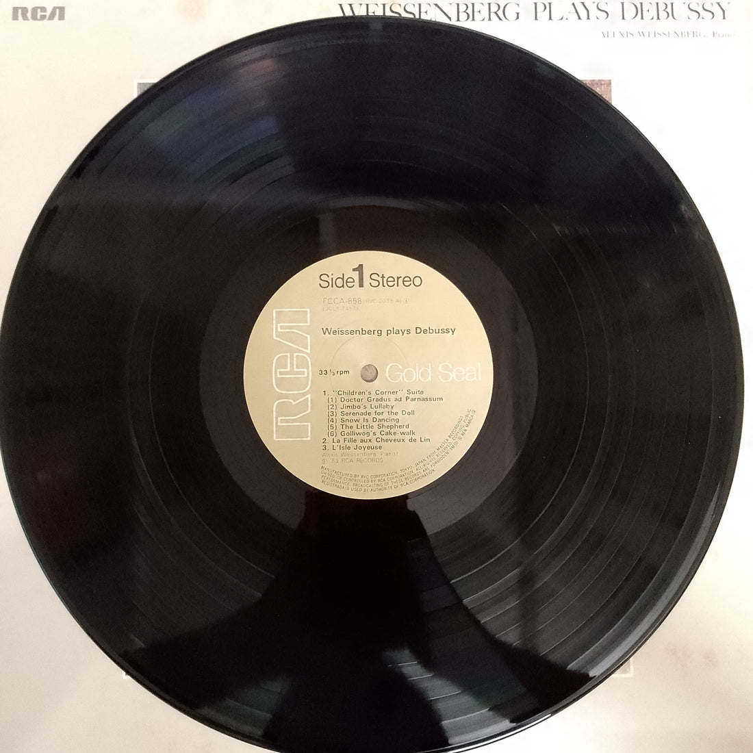 แผ่นเสียง Alexis Weissenberg / Claude Debussy - Weissenberg Plays Debussy (Vinyl) (VG+)