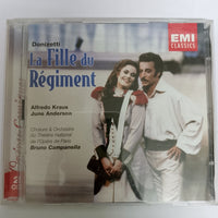 ซีดี Gaetano Donizetti - Alfredo Kraus, June Anderson, Choeur National De L'Opéra De Paris & Orchestre National De L'Opéra De Paris, Bruno Campanella - La Fille Du Régiment CD VG+ 2CDs