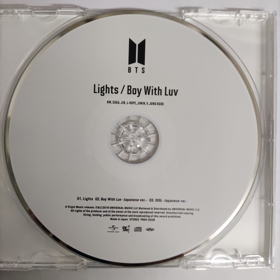 ซีดี BTS  - Lights / Boy With Luv (CD) (VG+)