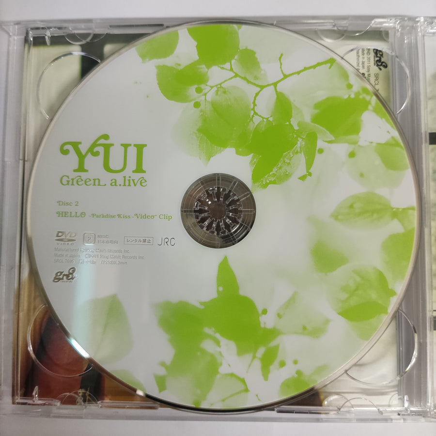 ซีดี Yui  - Green A.live (CD) (VG+) (1CDs) (1DVD)