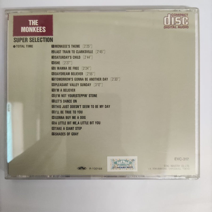 ซีดี The Monkees - Super Selection (CD) (VG+)