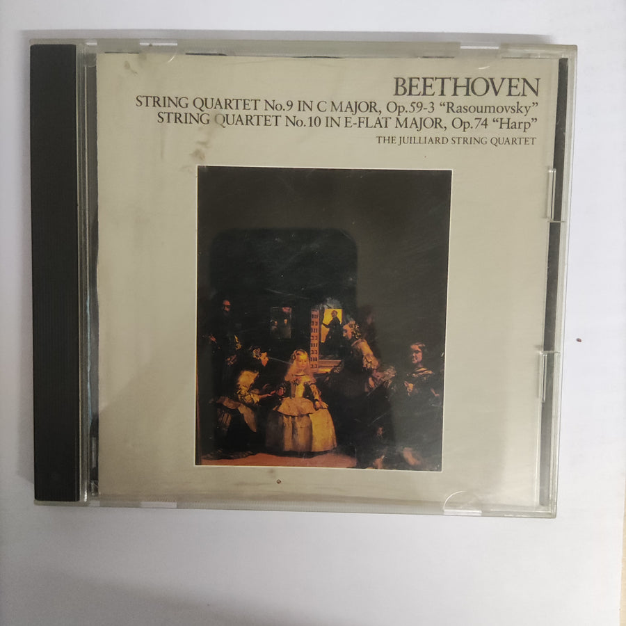 ซีดี Ludwig van Beethoven : Juilliard String Quartet - String Quartet No.9 "Rasoumovsky" / No.10 "Harp" (CD) (VG+)