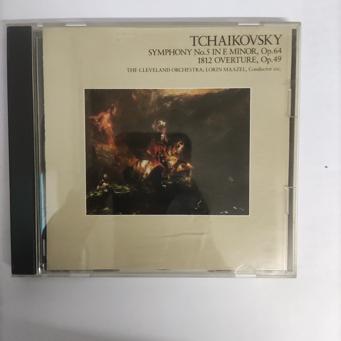 ซีดี Pyotr Ilyich Tchaikovsky, The Cleveland Orchestra, Lorin Maazel - Symphony No.5 In E Minor, Op.64 / 1812 Overture, Op.49 (CD) (VG+)