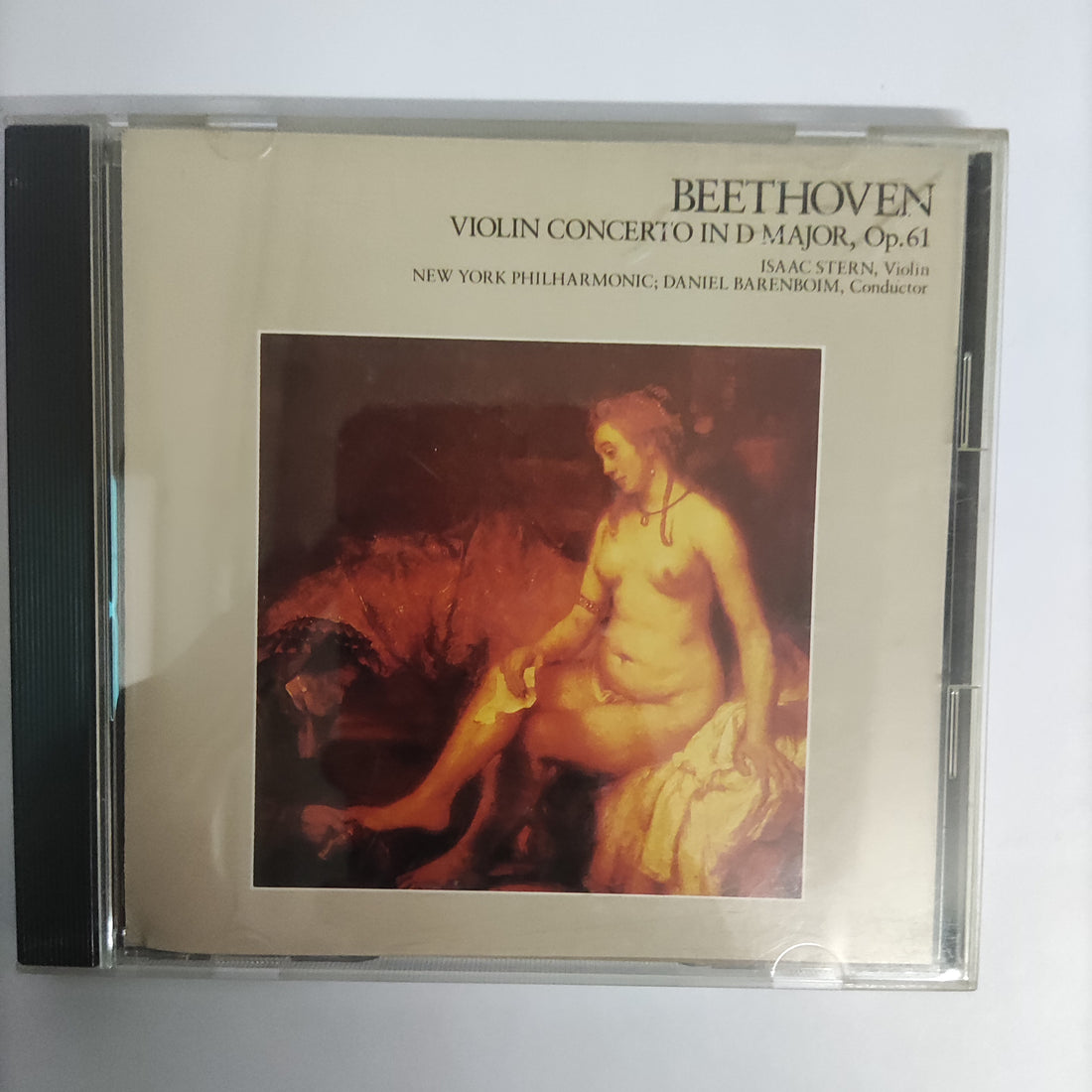 ซีดี Ludwig van Beethoven, Isaac Stern, New York Philharmonic, Daniel Barenboim - Violin Concerto in D Major, Op.61 (CD) (VG+)