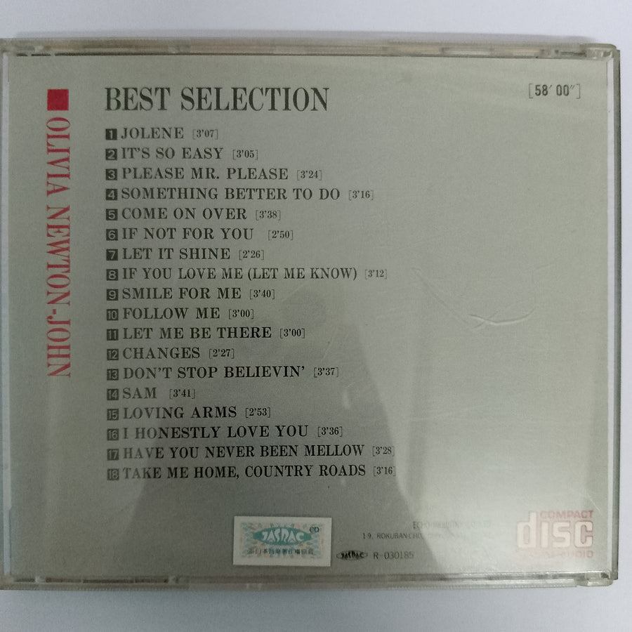 ซีดี Olivia Newton-John - Best Selection (CD) (VG+)