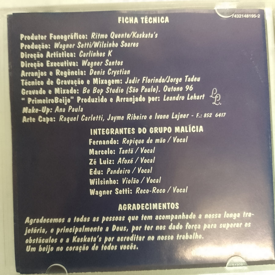 Grupo Malícia - Sétimo Céu (CD) (VG+)