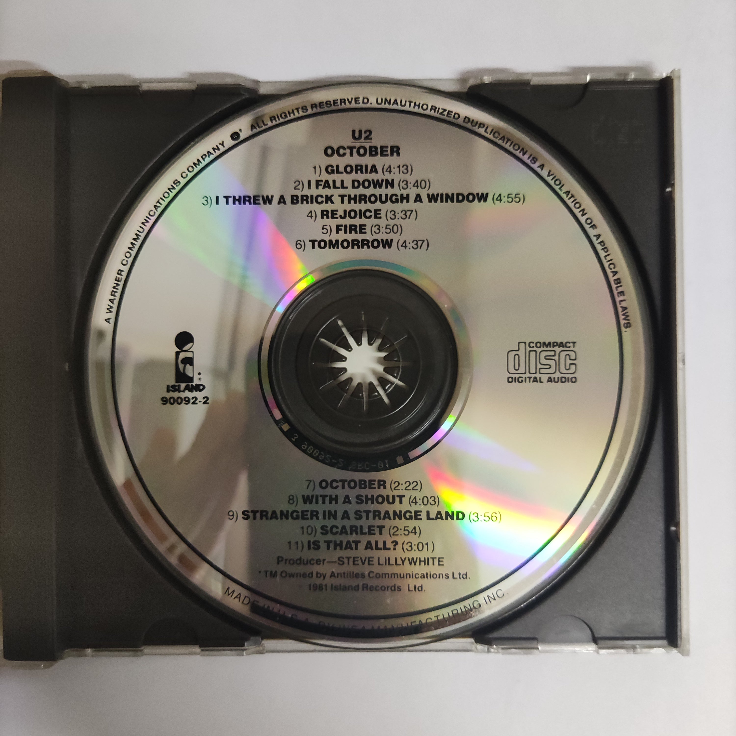 ส่งฟรี* U2 : October (CD) ที่ Restory Music แหล่งรวมซีดี แผ่นเสียง ...