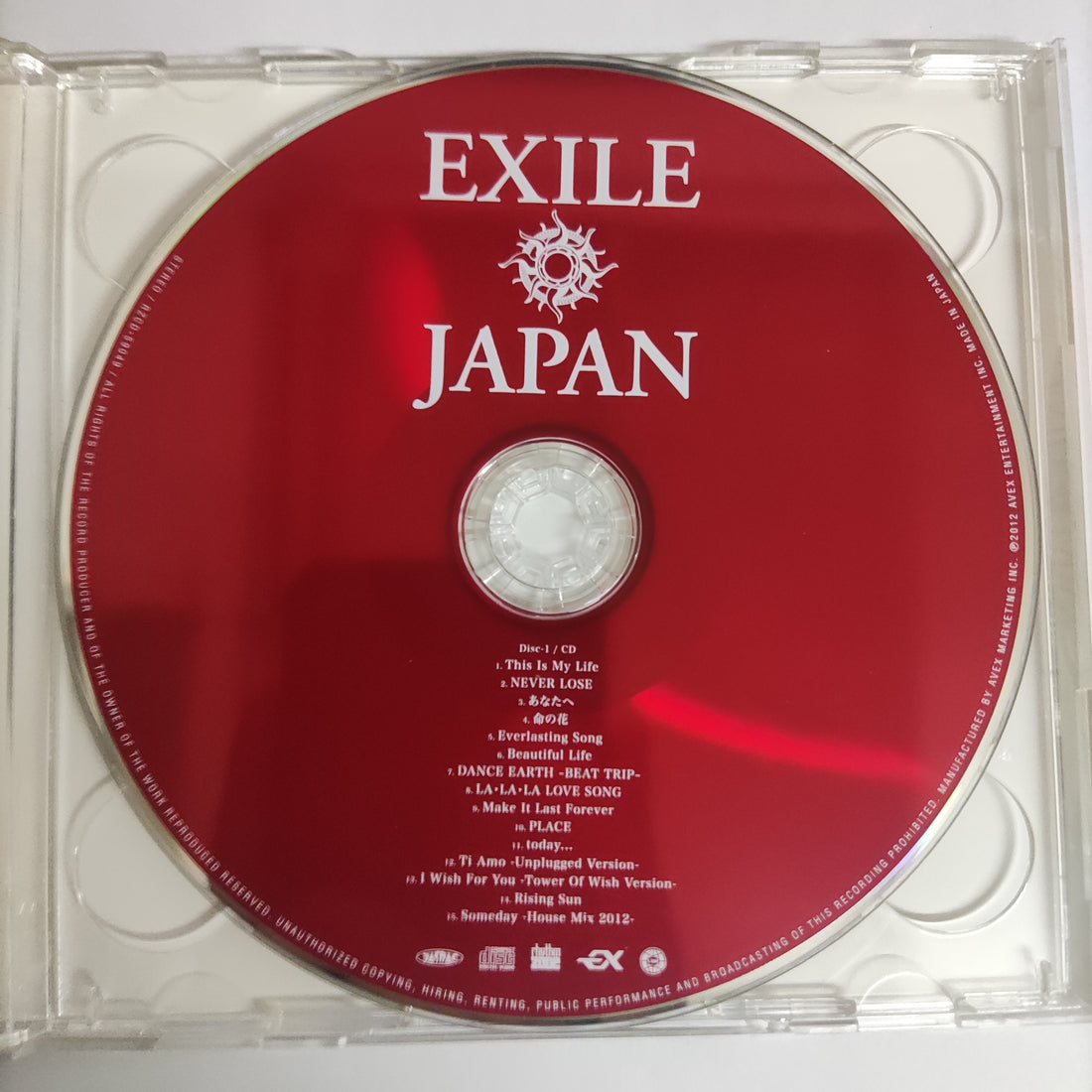 ซีดี Exile - Japan CD VG+ 1CD 1DVD