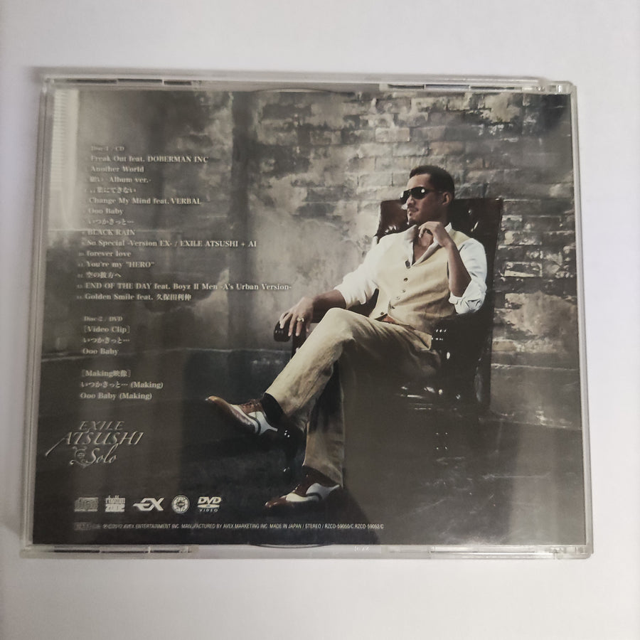 ซีดี Atsushi  - Solo (CD) (VG+) (1CD) (1DVD)