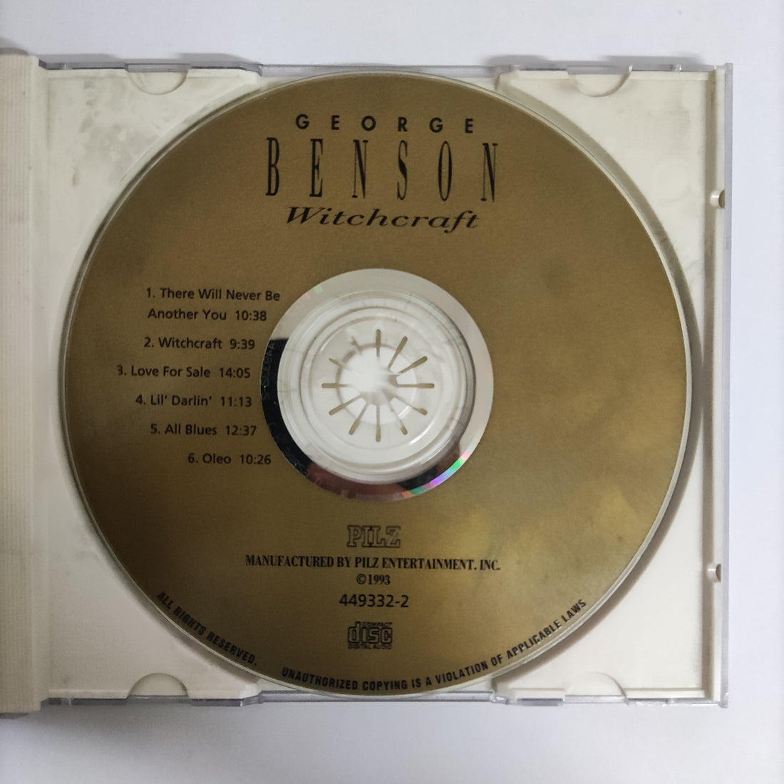 ซีดี George Benson - That's Right CD VG+