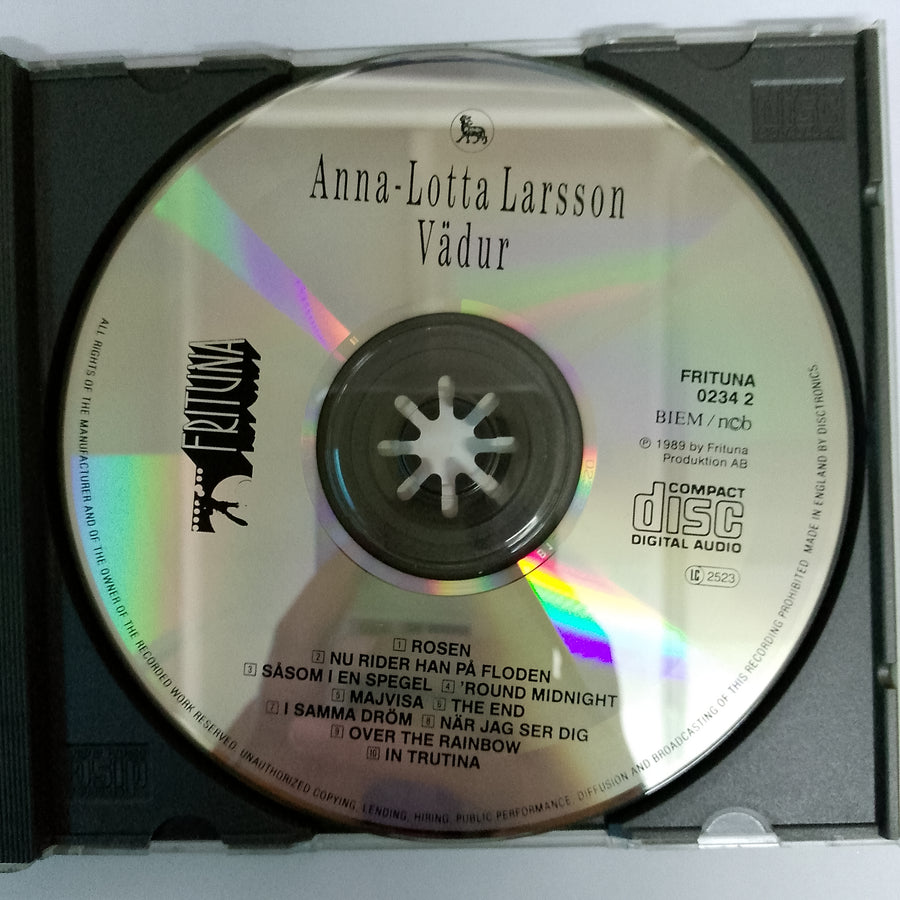 ซีดี Anna-Lotta Larsson - Vädur CD VG+