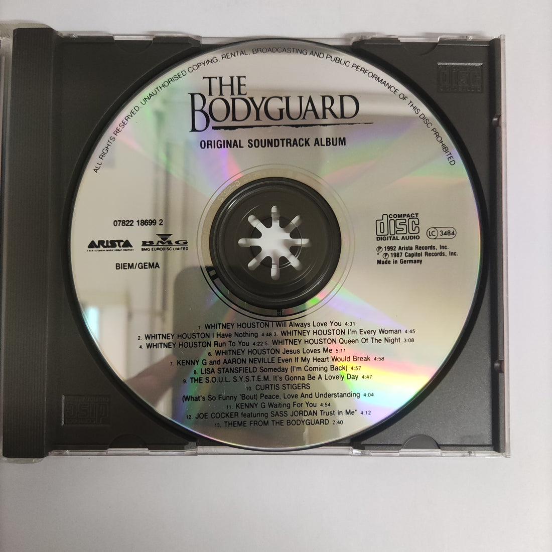 ซีดี Various - The Bodyguard (Original Soundtrack Album) (CD) (VG+)