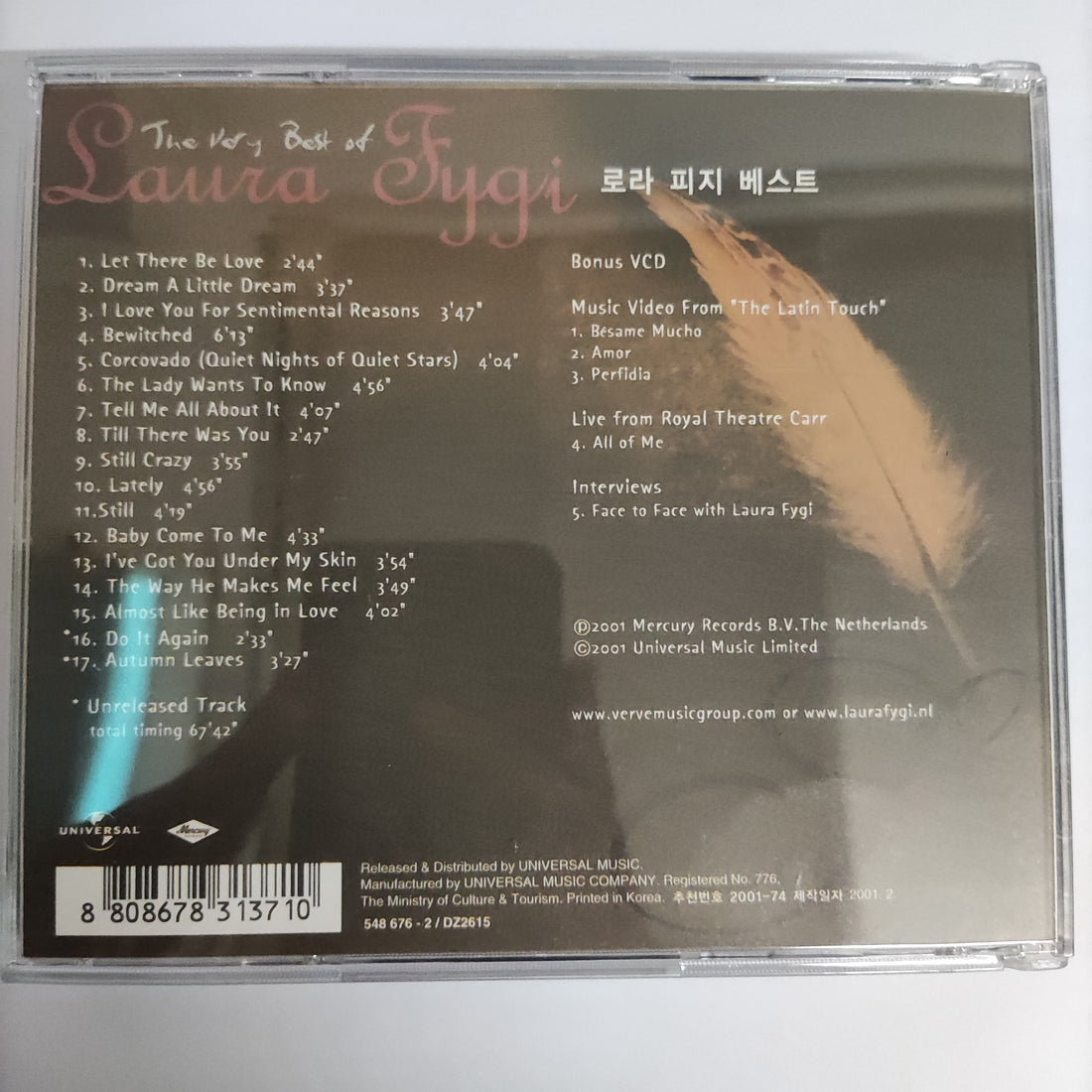 ซีดี Laura Fygi - The Best Of Laura Fygi CD VG+ 2CDs