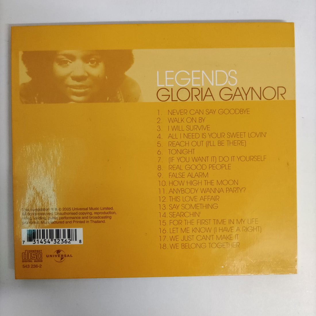 ซีดี Gloria Gaynor - Gloria Gaynor CD VG+