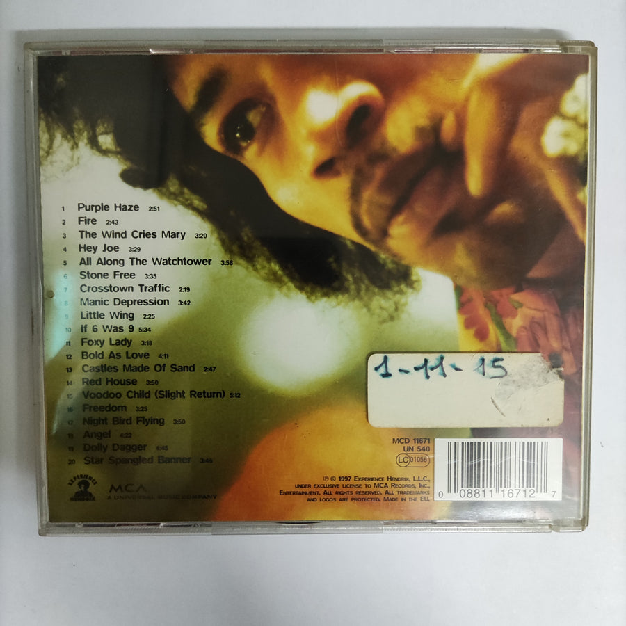 ซีดี Jimi Hendrix - Experience Hendrix - The Best Of Jimi Hendrix CD VG+