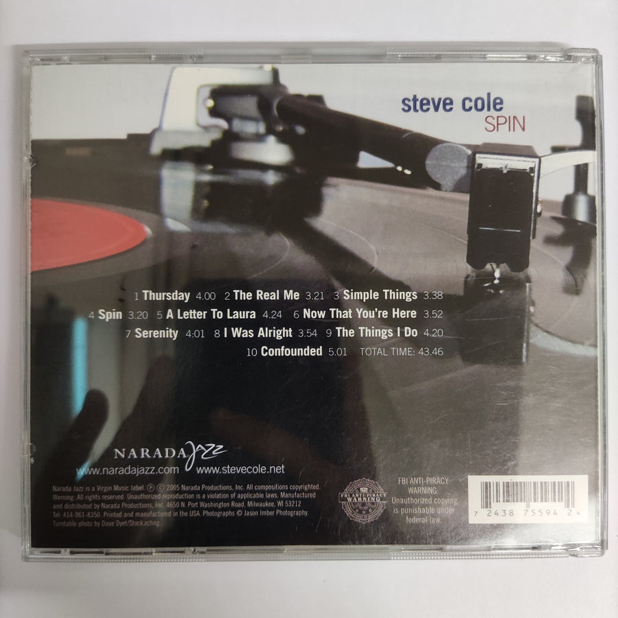 ซีดี Steve Cole - Spin (CD) (NM or M-)