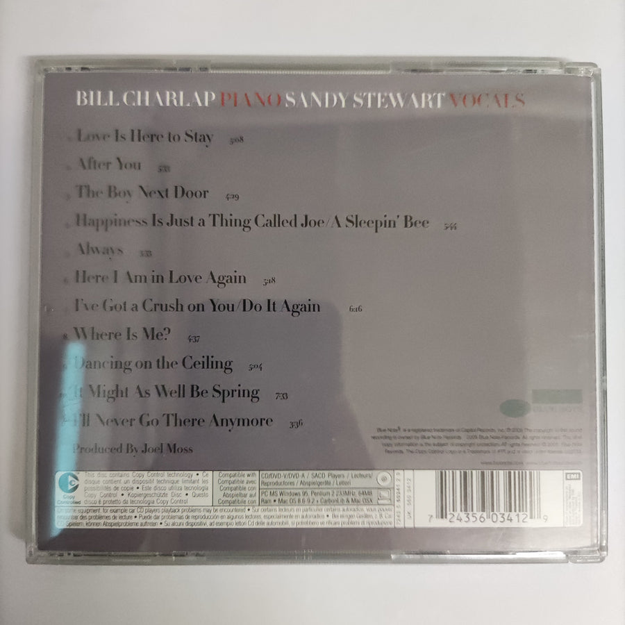 ซีดี Sandy Stewart 2 , Bill Charlap - Love Is Here To Stay CD VG+