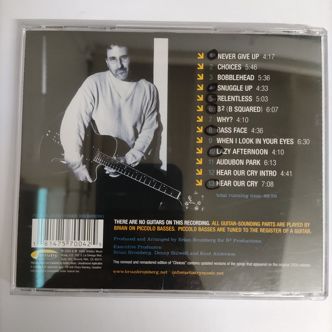 ซีดี Brian Bromberg - Choices (CD) (NM or M-)