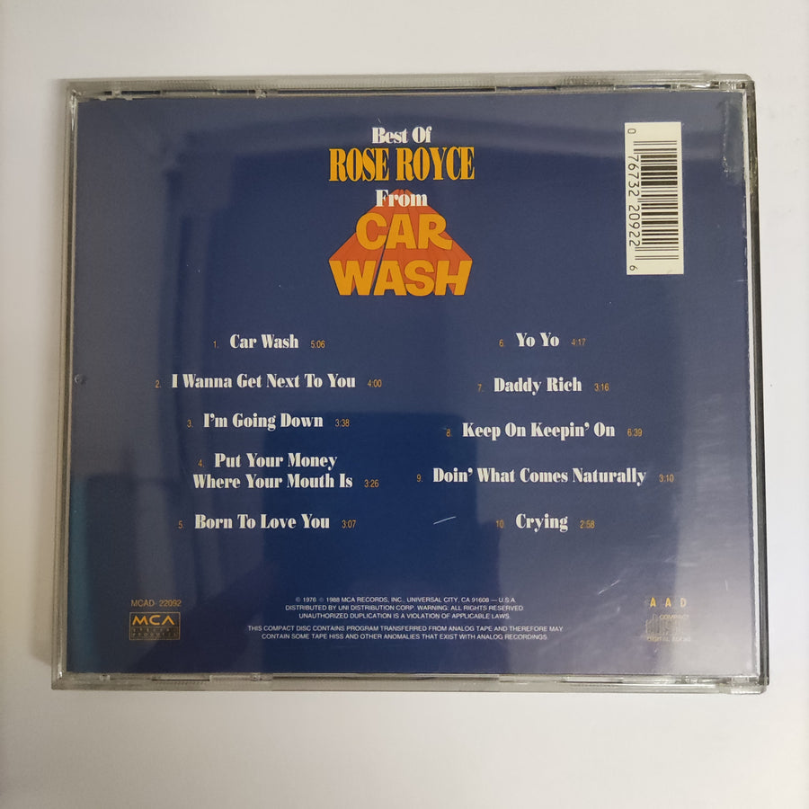 ซีดี Rose Royce - Best Of Rose Royce From Car Wash (CD) (VG+)