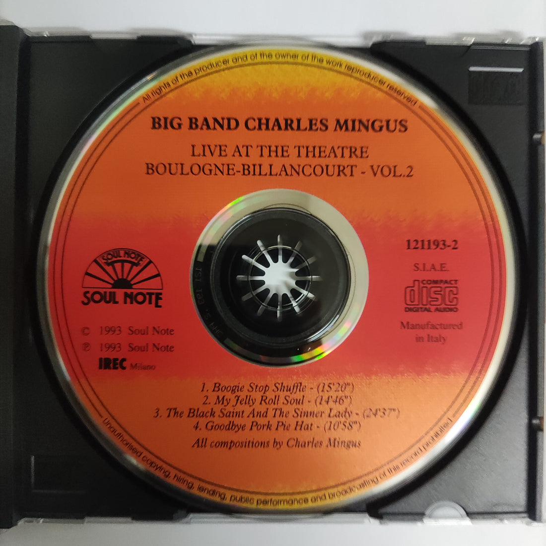 ซีดี Mingus Big Band - Live At The Theatre Boulogne-Billancourt, Paris Vol. 2 (CD) (NM or M-)