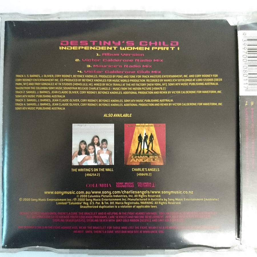 ซีดี Destiny's Child - Independent Women Part I CD VG