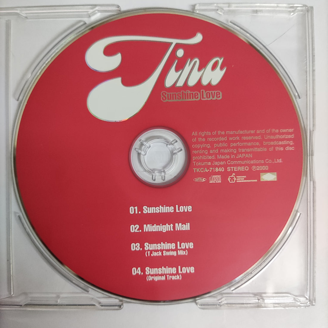 Tina - Sunshine Love CD G+