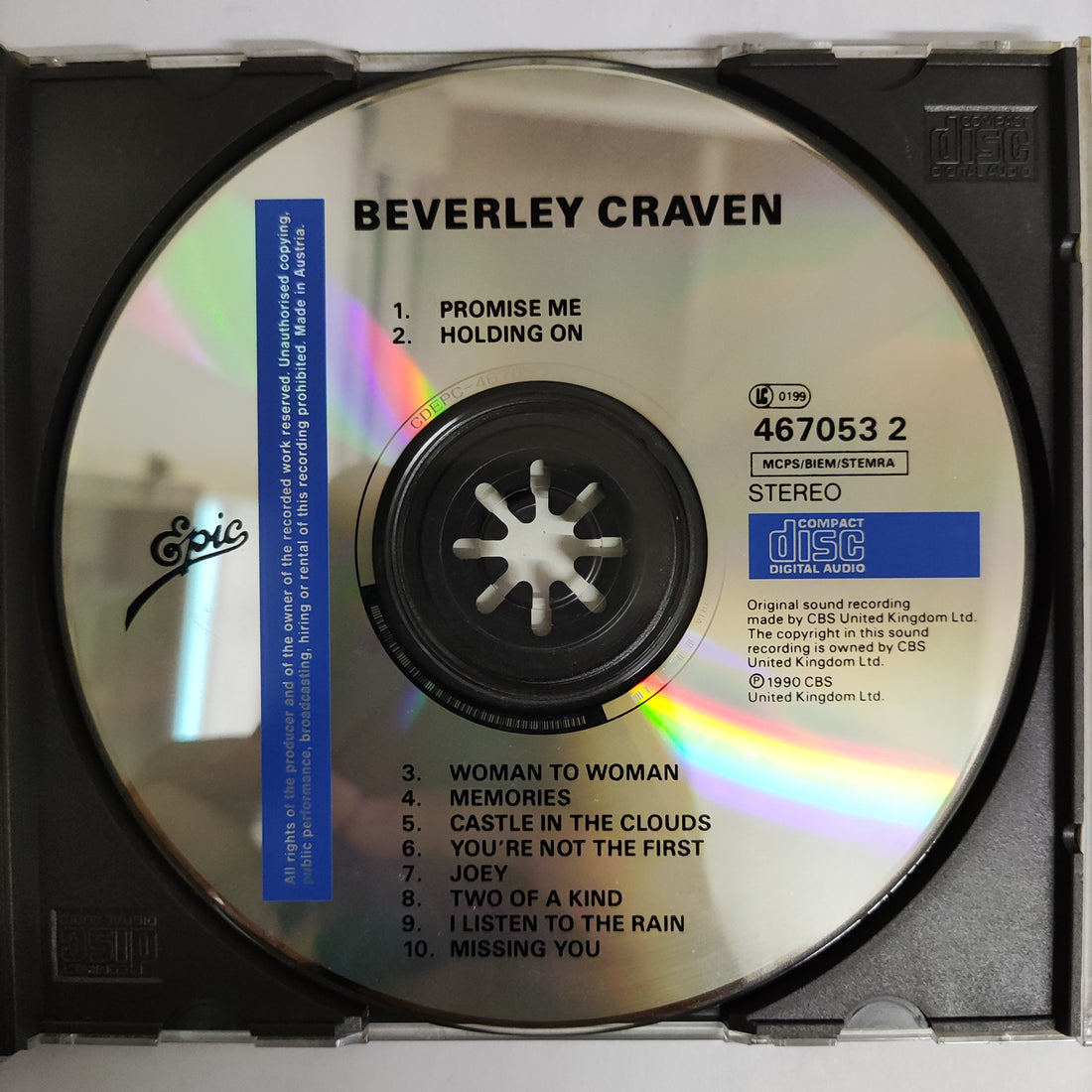 ซีดี Beverley Craven - Beverly Craven (CD) (VG)