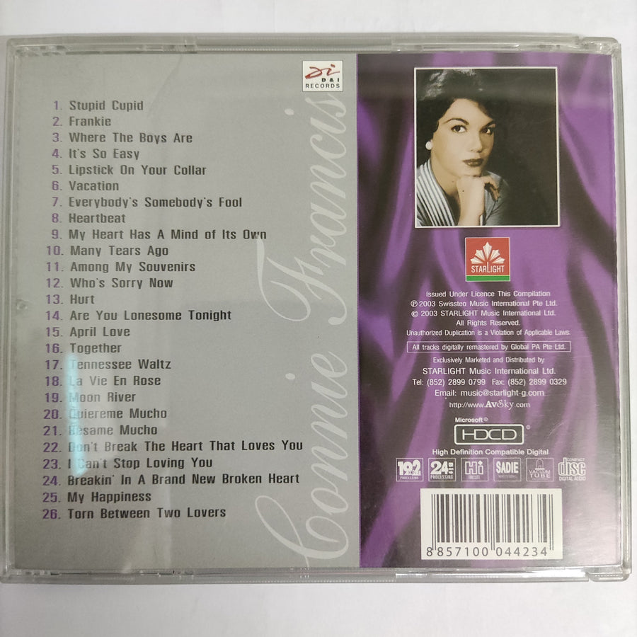 ซีดี Connie Francis - The Very Best of Connie Francis (CD) (VG) (HDCD)