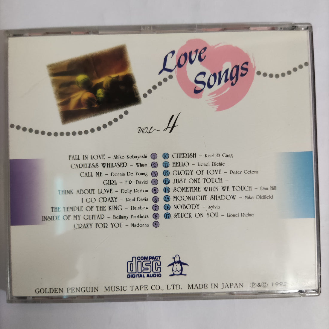 ซีดี Various - Love Songs Vol.4 (CD) (VG)