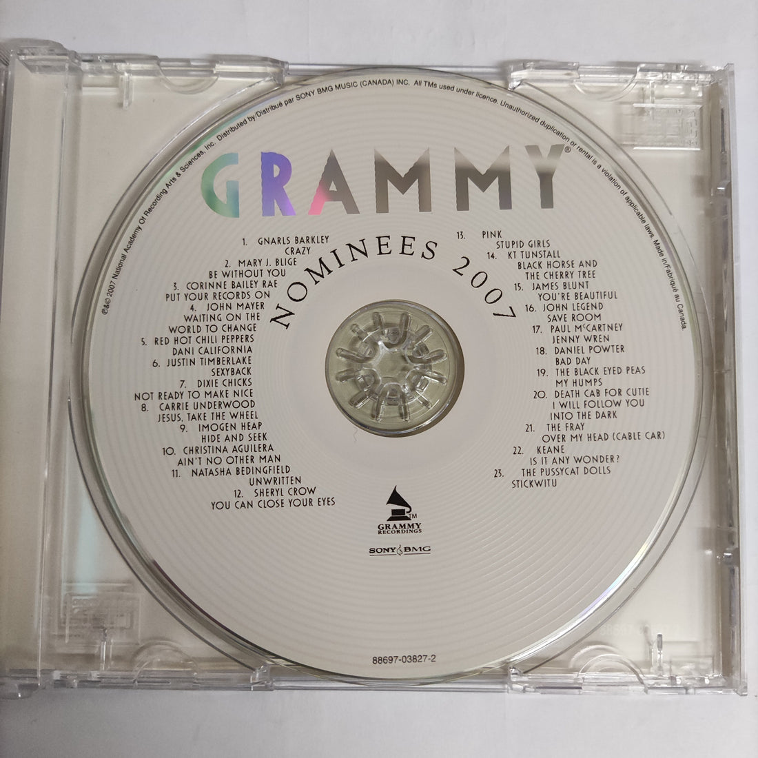 Various - 2007 Grammy Nominees CD VG+