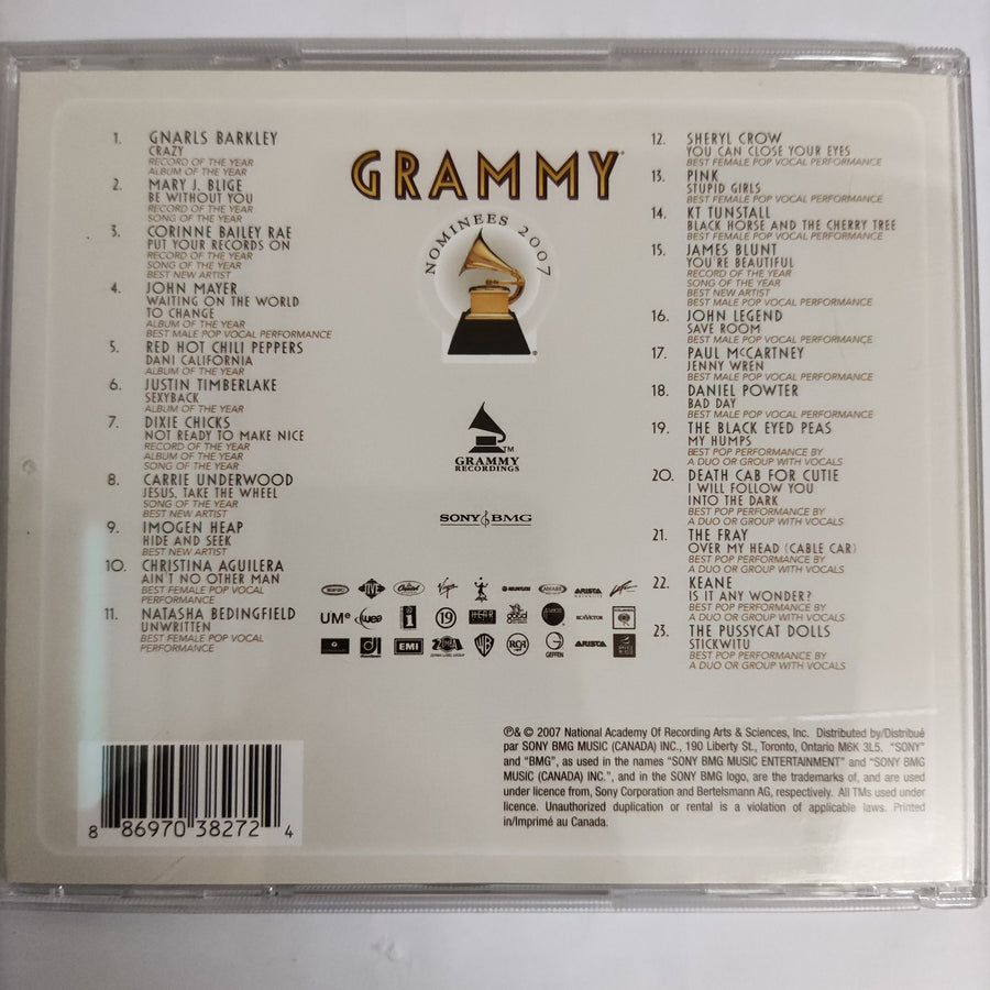 Various - 2007 Grammy Nominees CD VG+