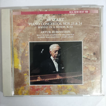 ซีดี Arthur Rubinstein - Mozart Piano Concertos Nos.23&24 (CD) (VG+)