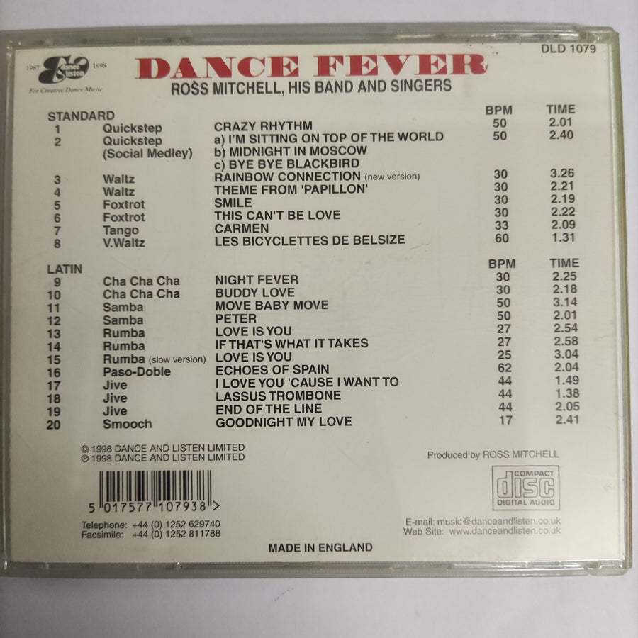 ซีดี Ross Mitchell - Dance Fever (CD) (VG+)