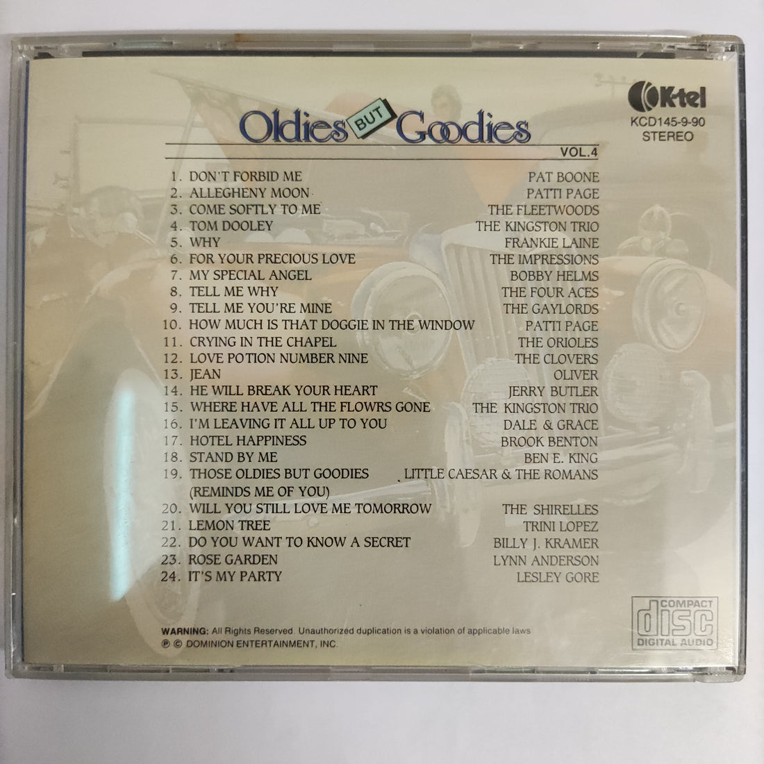 ซีดี Various - Oldies But Goodies Vol.4 (CD) (VG)