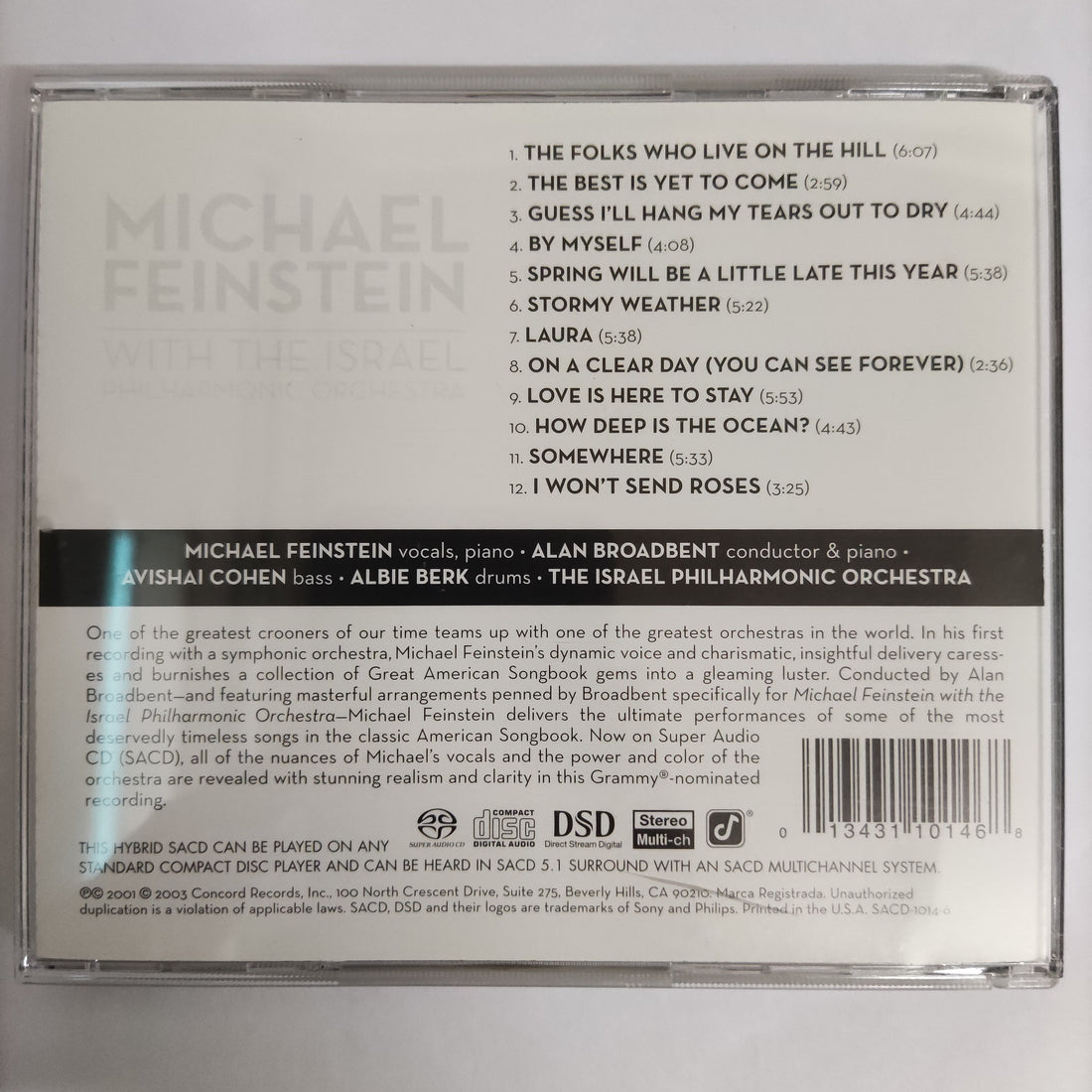 ซีดี Michael Feinstein - With the Israel Philharmonic Orchestra (SACD) (VG+)