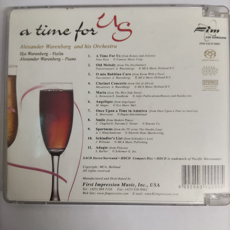 ซีดี Alexander Warenberg - A Time For Us (SACD) (VG)