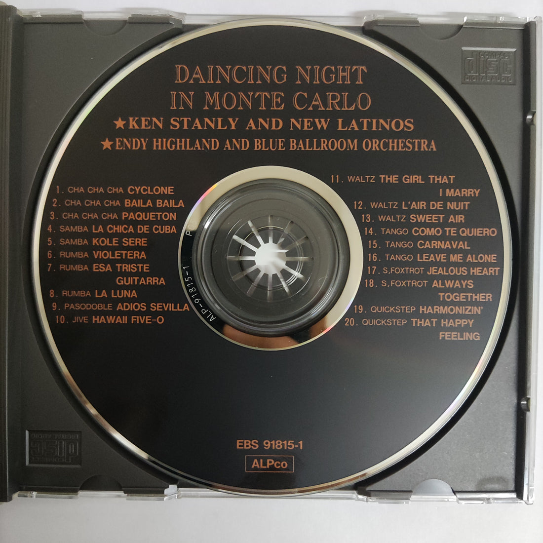 ซีดี Various - Dancing Night In Monte Carlo (CD) (VG+)