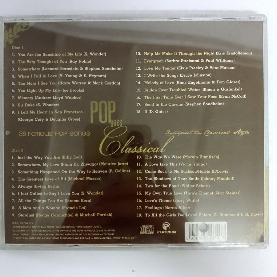 ซีดี Pop Goes - Classical (CD) (VG+) (2CDs)