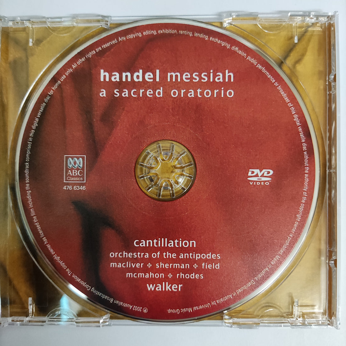 ซีดี George Friedrich Handel - Messiah A Sacred Oratorio (CD) (VG+) (2CDs) (1DVD)