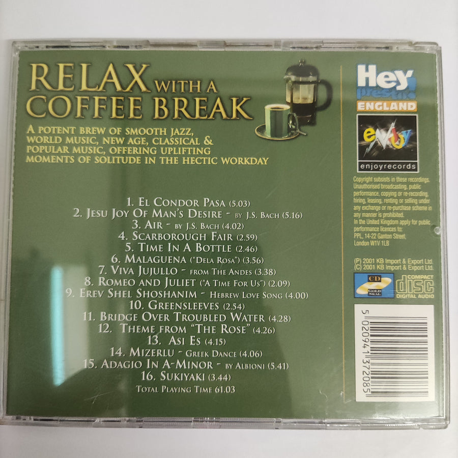 ซีดี Various - Relax With A Coffee Break (CD) (VG+)